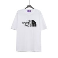 เสื้อยืดคอกลม The North Face ผู้ชายและผู้หญิงแฟชั่นลำลองเสื้อยืดแขนสั้น