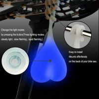 +【‘ Bike Light Heart Shape Cycling LED Light Heart Ball Egg Safe Lamp Waterproof Silicone Bicycle Rear Lights Night Warning Light