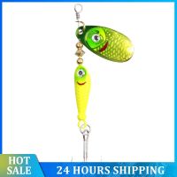 หมุน Spinner Fishing Lure ช้อนโลหะ Hard เหยื่อ Treble Hooks Wobblers Bass Fishing Tackle ช้อนตกปลา Spinner เหยื่อ