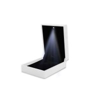 LED Lighted Ring Necklace Storage Boxes Engagement Wedding Gift Case Pendant Bracelet Jewelry Display Box