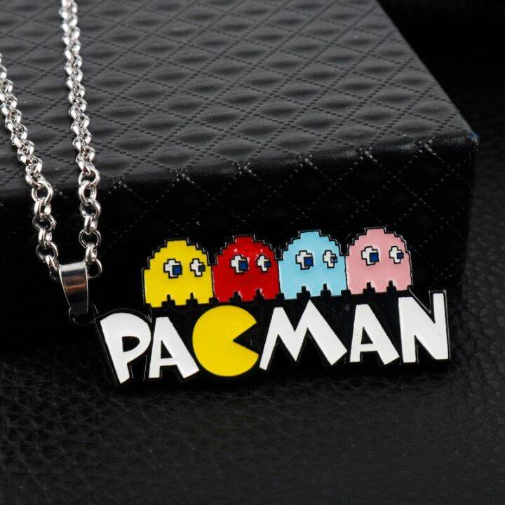 classic-game-jewelry-pacman-keychain-enamel-metal-key-ring-women-men-funny-trinket-key-chains-pendant-keyfob-gift-key-chains