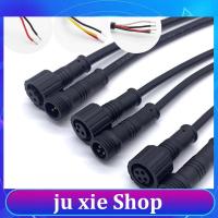 JuXie store 2Pin 3Pin 4Pin IP65 DC connector Cable Waterproof Plug for LED Light Strips Male to Female Jack Adapter