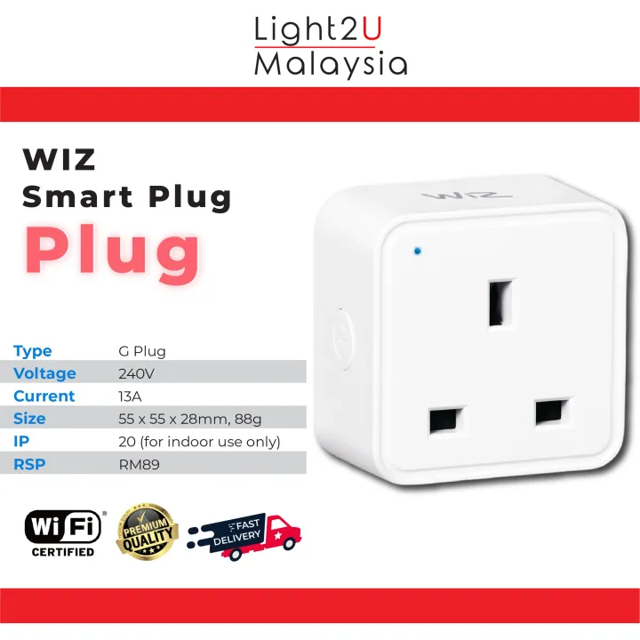 Philips WiZ Smart Plug TypeG Lazada