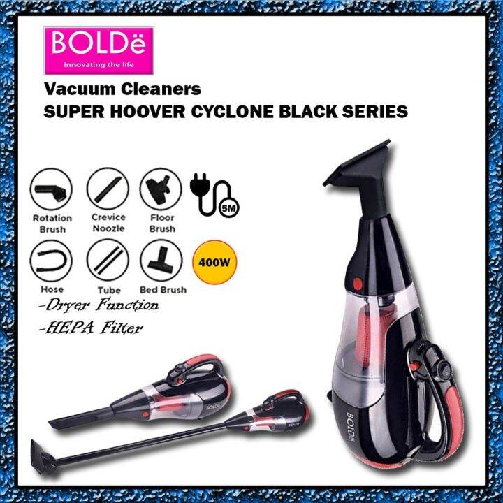 BOLDe Vacuum & Blow Cleaner Super Hoover Cyclone BLACK EDITION
