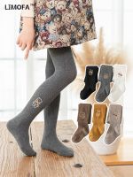 【CW】 LJMOFA New Fashion Kids Pantyhose Cotton Knitted Leggings Toddler Children Baby Soft Stockings C169