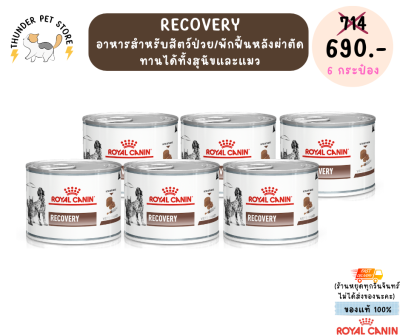 (6กระป๋อง)recovery royal canin อาหารสำหรับสัตว์ป่วย/พักฟื้นหลังผ่าตัด