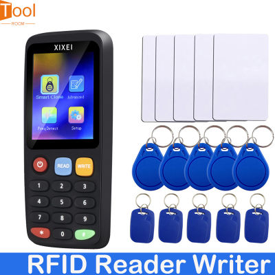 10ความถี่เครื่องอ่านการ์ด NFC อัจฉริยะนักเขียนเครื่องถ่ายเอกสาร RFID 125กิโลเฮิรตซ์1356ยูเอสบี MHz การคัดลอกคีย์ที่เข้ารหัส