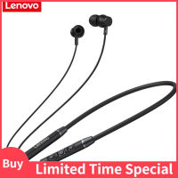 Lenovo V5.0 QE03ไร้สายคล้องคอหูฟังบลูทูธหูฟังแบบ In-ear แม่เหล็กหูฟังสเตอริโอแบบสปอร์ต