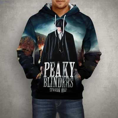 3D Print TV Play Peaky Blinde Tommy Shelby Spring Pullover Men Women Children Fashion Casual Long Sleeve Cool Tops Hoodies Size:XS-5XL
