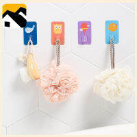 การ์ตูนน่ารัก Crystal Hook Kitchen Multi Purpose Punch ฟรี Tableware Hanger Sticky Hook Unmarked Waterproof Strong Hook