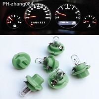 10pcsT5 B8.4 Neo Wedge Dashboard Instrument Cluster Lights Car Panel Gauge Dash Bulbs White/Blue/Red/Green/Yellow DC 12V