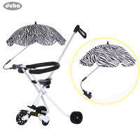 【 Stock】Adjustable รถเข็นเด็กทารก Pram Sun Shade UV Rain ร่ม Parasol กับฐานต่อแบบหมุนได้สำหรับรถเข็นอุปกรณ์เสริมรถเข็นเด็กสีดำ + สีขาว