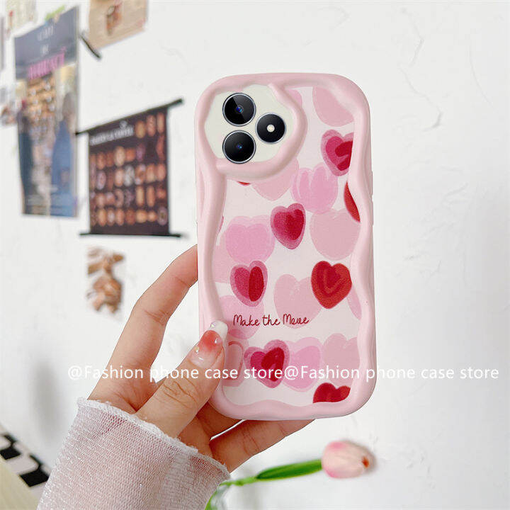 phone-case-เคส-realme-c53-c55-nfc-c30-c30s-c33-c35-realme10-4g-การ์ตูนกระต่ายหมีดอกทิวลิปป้องกันเลนส์ซิลิโคนนิ่มฝาครอบหลัง2023