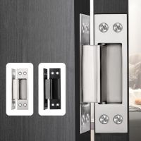 【CC】 Invisible door hinge hidden concealed stainless steel 304 open secret thickened cross