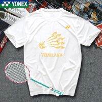 Yonex 2022เสื้อยืดซึมซับเหงื่อแห้งเร็วแบบลำลองเสื้อกีฬาสำหรับทั้งหญิงและชายแขนสั้นระบายอากาศได้ดีสำหรับ Kaus Training แข่งขัน