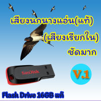 เสียงเรียกนกนางแอ่น (เสียงเรียกในบ้าน แท้) V.1  เสียงดีมากชัดล้าน%  Flash Drive 16GB แท้