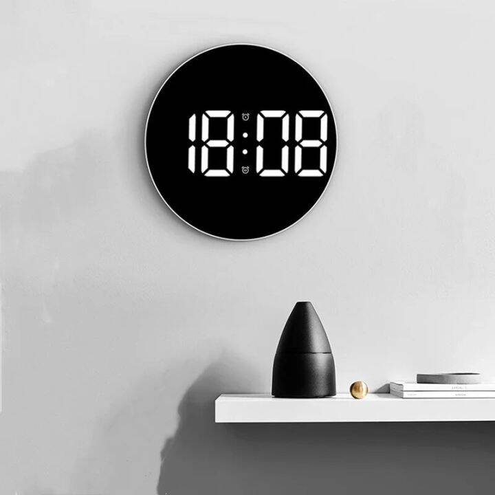 Blade Large Digital Wall Clock Remote Control Light Sensor Mode Power