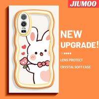 เคส JIUMOO สำหรับ VIVO Y76 5G เคส Y74s Y76s 5G ลายการ์ตูนกระต่ายน่ารักดีไซน์ใหม่คอลอร์เดอร์นุ่มเคสมือถือกันกระแทกแบบใสที่สร้างสรรค์เคสโปร่งใสลายกล้องถ่ายรูปซิลิก้าเจลฝาครอบป้องกัน