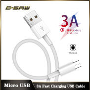 Cáp Micro USB C-SAW 3A, Dây Cáp Dữ Liệu Sạc Nhanh Cho Samsung J5 Galaxy J6