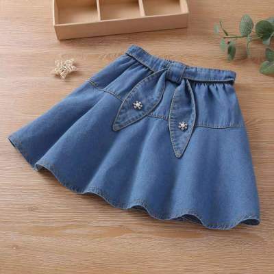 HolidayAngel Denim Skirt Girls Half-length Skirt Childrens Dance Skirt Spring Summer Autumn Winter Little Girl Half Skirt Baby Short Skirt HAG050