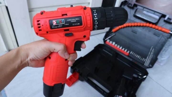 HDT CDD405 Mesin Bor Baterai Cordless Drill Bor Tangan Baterai 12V ...