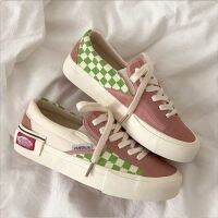 CODyx648 Checkerboard Lattice Canvas Shoes Women S Autumn Thin Niche Original Sweet And Cool Jk Ins Design Sense Board