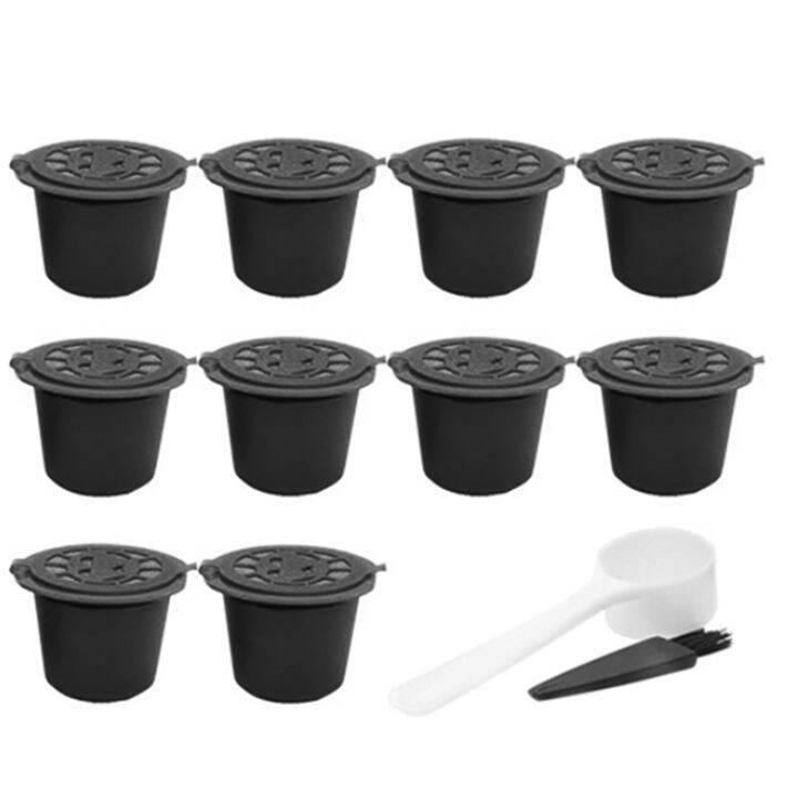 10-pcs-reusable-refillable-coffee-capsule-filters-for-nespresso-with-spoon-brush-kitchen-accessories-coffee-filter