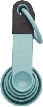 KitchenAid Classic Measuring Cups And Spoons Set, Set of 9, Aqua