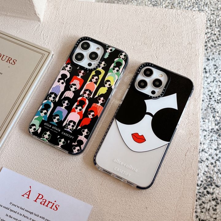 CASETiFY iPhone13 インパクトケース クリア ブラック クリア フロスト
