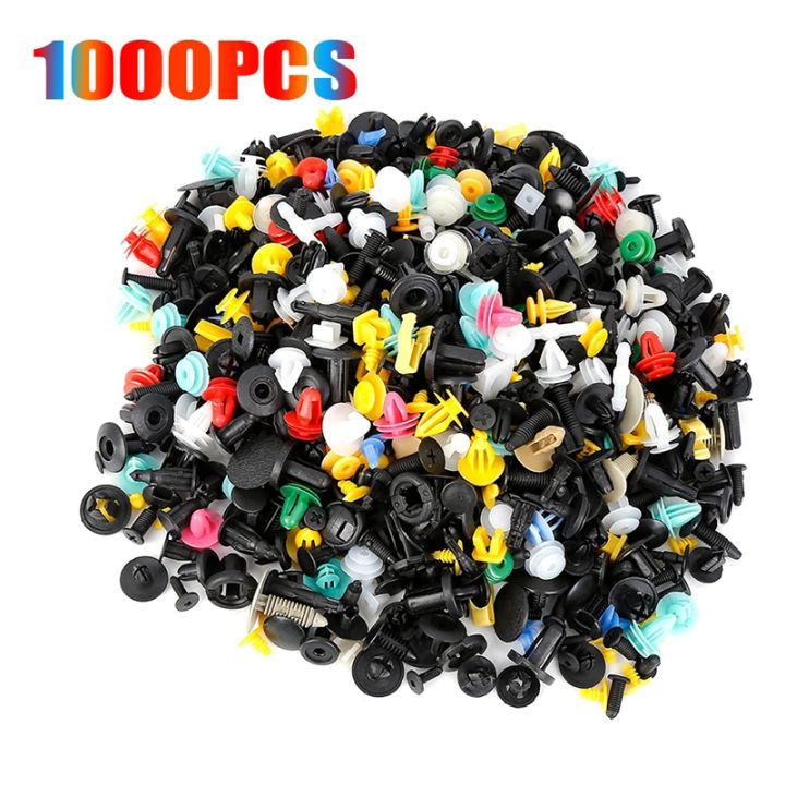 1000pcs-car-clips-fastener-screws-bumper-interior-decoration-trim-auto-plastic-random-mixing-plastic-universal