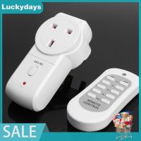 days*̣̩⋆̩☽UK Plug 230V 10A Wireless Remote Control Light Switch Remote Socket Power Outlet