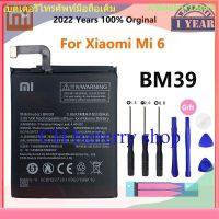 100% Orginal Xiao mi  BM39 3350mAh แบตเตอรี่ For Xiaomi 6 Mi6 M6 High Quality Phone Replacement แบตเตอรี่