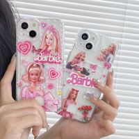 UPaitou เคสสำหรับ Realme C53 C55 10 C35 C33 C31 C30 C25Y C21Y C25 C25s C12 C21 C20 C20A C11 8i 8 C15 5 5i 5S 6i C3 Narzo 50i 50A การ์ตูนตุ๊กตาบาร์บี้การ์ดเคสมือจับสำหรับโทรศัพท์มือถือใสคลุมป้องกันเนื้อนิ่ม TPU