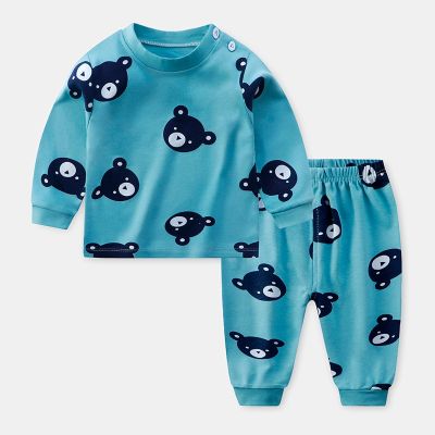 2pcs Baby Boy Girls Set Kids Thermal Underwear Sets Baby Girl Girls Boy Sleepwear Baby Pajama for Children