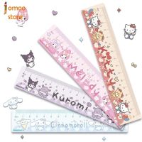 Jomoo การ์ตูน Sanrio 15Cm ไม้บรรทัดไม้บรรทัดเกลียวคลื่นน่ารักสร้างสรรค์เครื่องเขียนไม้บรรทัดการ์ตูนโรงเรียนการเรียนเครื่องเขียนนักเรียน