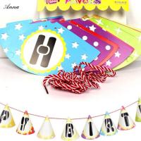 Girls Party Bunting Flags Per Bunting Length 3m Party Favors Kids Boy Happy Birthday Decoration Christmas Supplies Banners Streamers Confetti