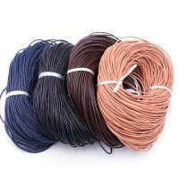 5 Meters/Lot 1-3mm 2020 New 4 Color Cow Leather Round Thong Cord DIY Bracelet Findings Rope String For Jewelry Making