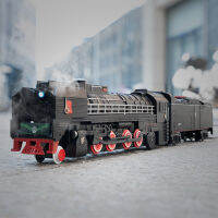 150 Scale R Steam Train ของเล่นโลหะผสม Diecast จำลองเสียงและแสงดึงกลับรถรุ่น Collection Boy วันเกิด Gift