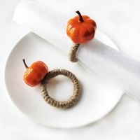 【HOT】❂❦❡ 1/2/3Pcs Napkin Rings Foam Pumpkin Table Holders Supplies Decoration 2023