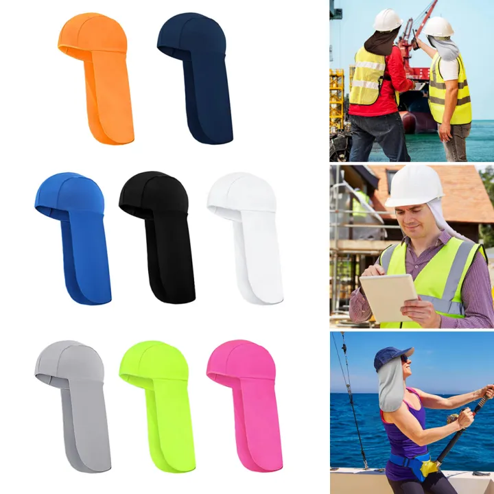 SHILU Wide Brim Fishing Neck Protector Neck Shield Hard Hat Cooling Cap