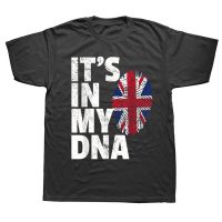 ITS IN MY DNA British Flag England UK Brin T Shirts Graphic Streetwear Short Sleeve Birthday Gifts Summer Style T shirt XS-6XL