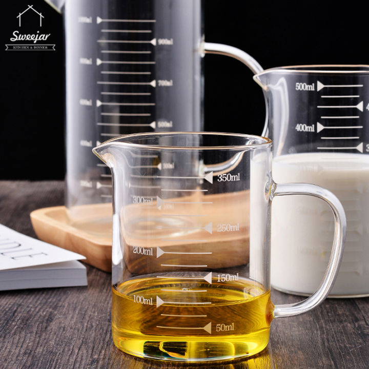 Scale measuring jug 800ml - 0ml. with measuring scale. Beaker for