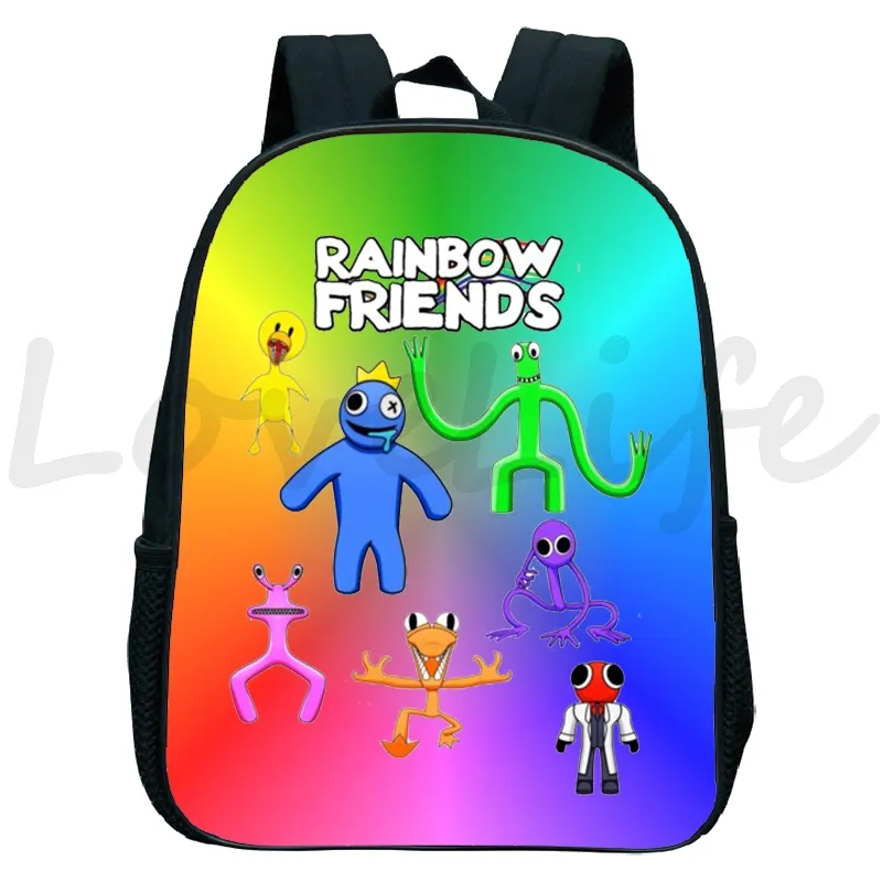 Mochila Escolar De Desenho Animado Rainbow Friends