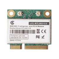 RTL8821CE 802.11AC for Bluetooth 4.2 433Mbps 2.4Ghz/5Ghz Dual Band Mini PCIe WiFi CARD RTL8821 Support Laptop/PC