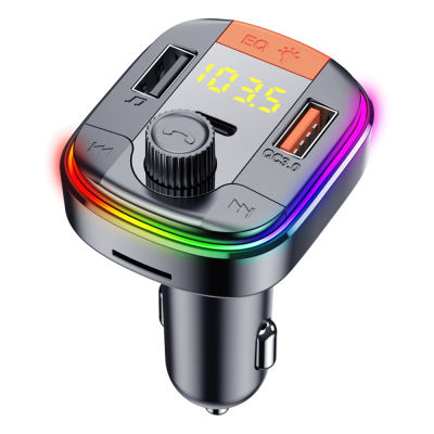 FLOVEME PD QC3.0 Fast Car Charger Bluetooth Wireless Car kit Handfree FM Transmitter MP3 Player TF Card Dual USB Phone Charger