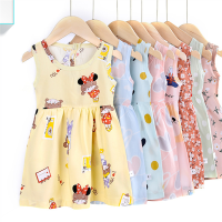 Xiaozhima 6M-5Yrs Baby Girl Dresses Clothes Children Princess Dress Kids Summer Dress Sleeveless Baju Budak Perempuan