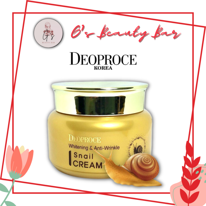 Deoproce Whitening And Anti Wrinkle Snail Cream 100ml Lazada Ph