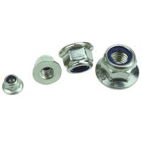 M4/M5/M6/M8/M10/M12 Nylon Insert Hex Flange Lock Nuts Stainless 304 Nails  Screws Fasteners