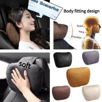 1 Pair Top Quality Car Headrest Neck Support Seat  S Class Soft Universal Adjustable Car Neck Pillow Waist Pillow Seat Cushions