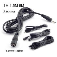 1/1.5/3/5M Power Cable Male Female DC 5 24V Extension Power Cord Adapter 3.5mmx1.35mm Connector for CCTV Cable Security Camera